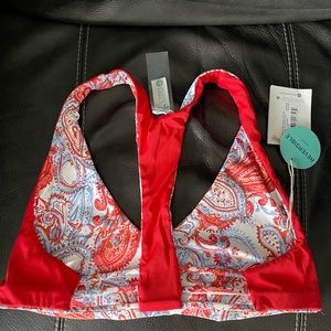La Jolla reversible bikini top- Roselia/lily